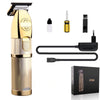 Hair-Cutting-Machine Barbershop-Cutter Cordless Gold