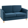 DC Oslo Compact 2-Seater Loveseat Sofa – Blue