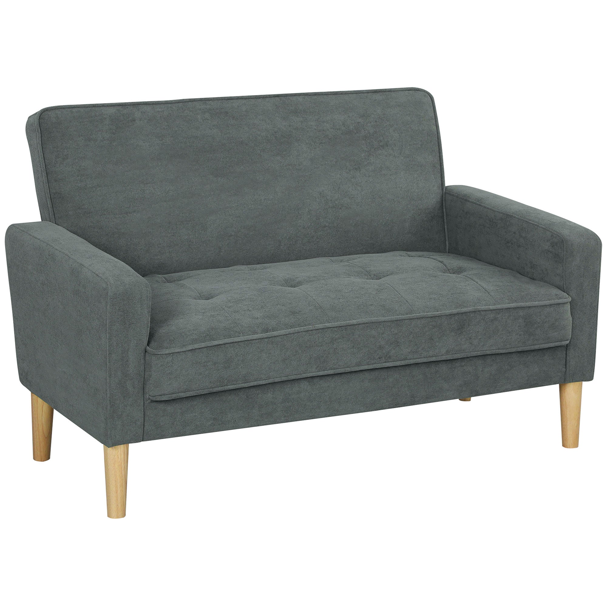 DC Milano Velvet 2-Seater Sofa – Grey
