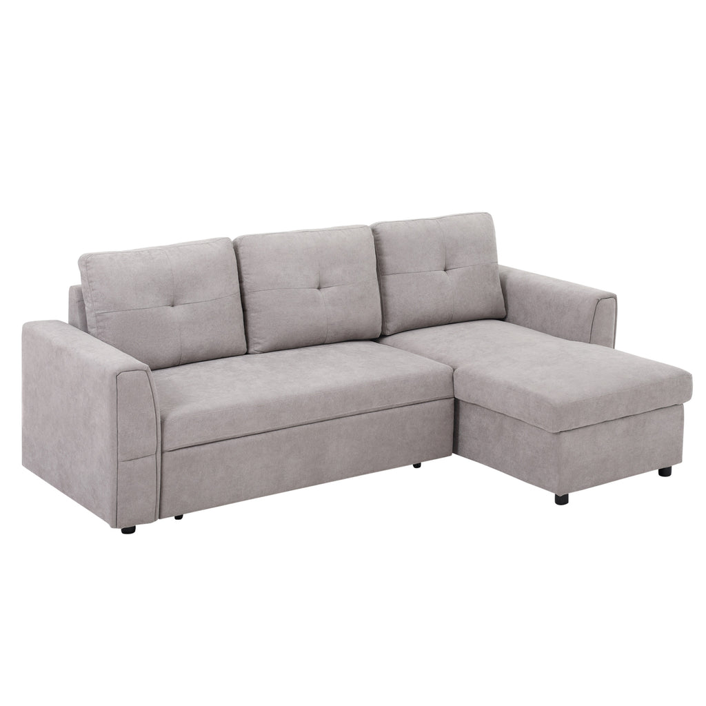 DC Oslo 3-Seater Corner Sofa Bed with Storage – Light Grey
