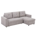 DC Oslo 3-Seater Corner Sofa Bed with Storage – Light Grey